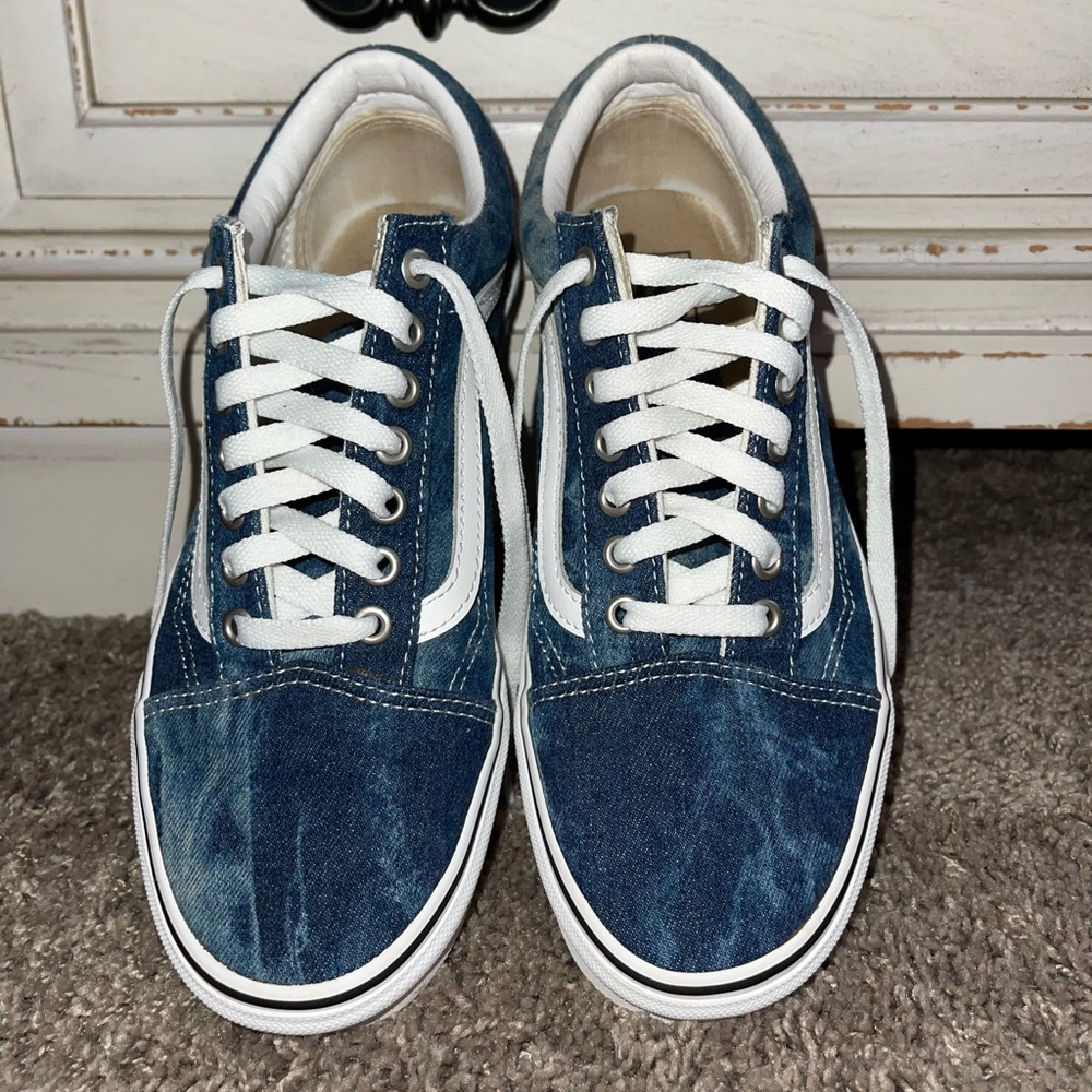 Custom Made Blue Vans - Picture 2 of 8